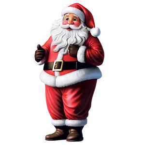 Greeting Santa Shape Png 06292024 PNG image