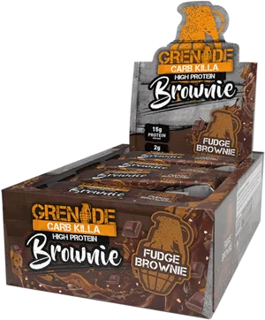 Grenade Carb Killa High Protein Brownie Box PNG image