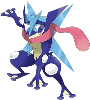 Greninja Pokemon Character Art PNG image