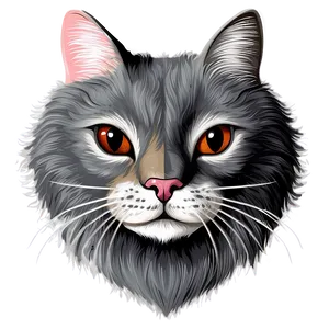 Grey Cat Clipart PNG 06122024 PNG