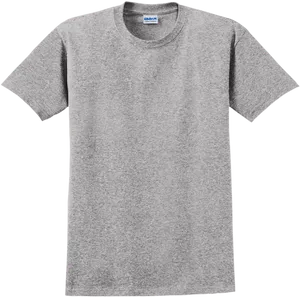 Grey Cotton T Shirt PNG image