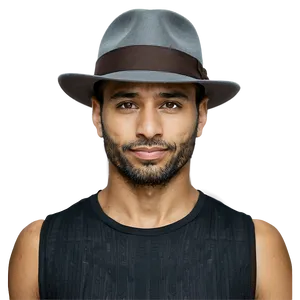 Grey Fedora Png 23 PNG image