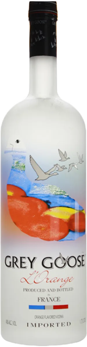 Grey Goose L' Orange Vodka Bottle PNG image