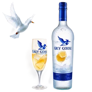 Grey Goose On Ice Png Lkw PNG image