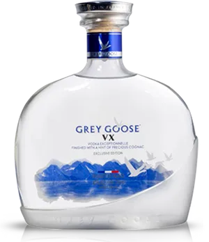 Grey Goose V X Vodka Bottle PNG image