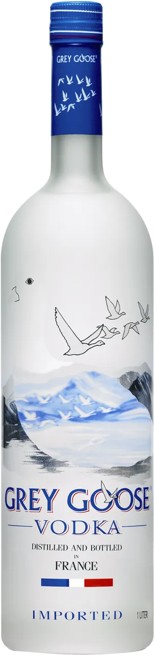 Grey Goose Vodka Bottle PNG image