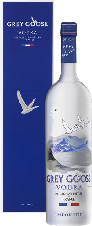 Grey Goose Vodka Bottleand Box