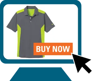 Grey Green Sports Polo Shirt Buy Now PNG image