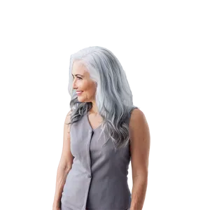 Grey Hair Confidence PNG 06282024 PNG