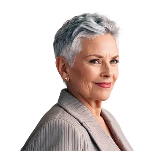 Grey Hair Confidence PNG Cmi PNG