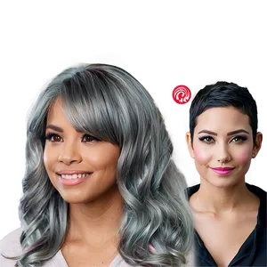 Grey Hair Makeover PNG Rrv