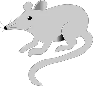 Grey Mouse Graphicon Black Background PNG image