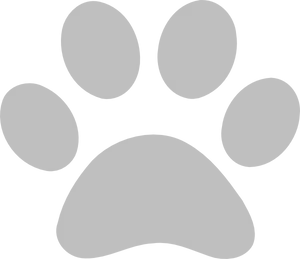 Grey Paw Print Graphic