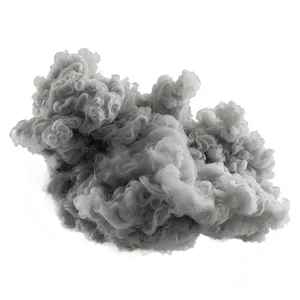 Grey Smoke Puff PNG 06272024