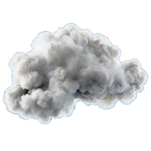 Grey Smoke Puff PNG 83