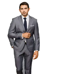 Grey Suit PNG 05242024