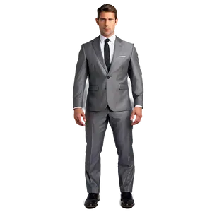 Grey Suit PNG Pqr1