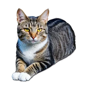 Grey Tabby Cat PNG Ebf91 PNG
