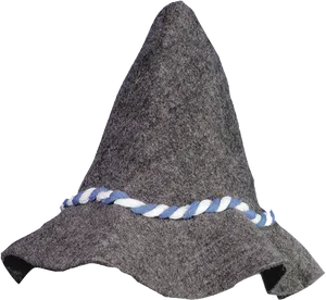 Grey Wizard Hat Isolated PNG image