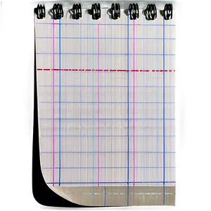 Grid Note Paper PNG Pbc74