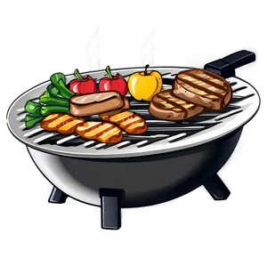 Grill Cartoon PNG 05252024