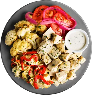 Grilled Chicken Artichoke Salad PNG image