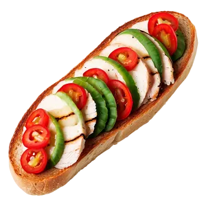 Grilled Chicken Bruschetta Topping PNG Aib66 PNG