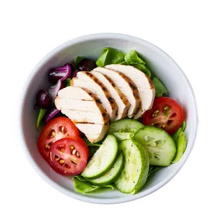 Grilled Chicken Greek Salad PNG Pwy