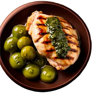 Grilled Chicken With Chimichurri Sauce PNG Wqi
