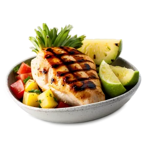 Grilled Chicken With Pineapple Salsa Png Hbn PNG image