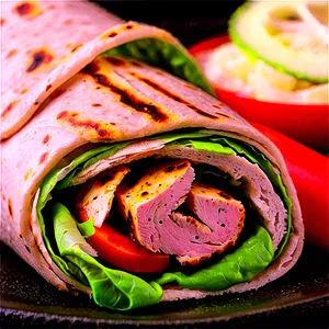 Grilled Chicken Wraps Recipe Png 06262024 PNG image