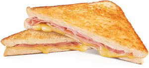 Grilled Ham Cheese Sandwich PNG image