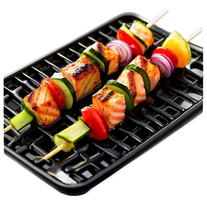 Grilled Salmon Kabobs Png Vgm PNG image