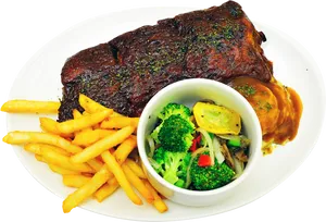Grilled Steak Dinner Plate
