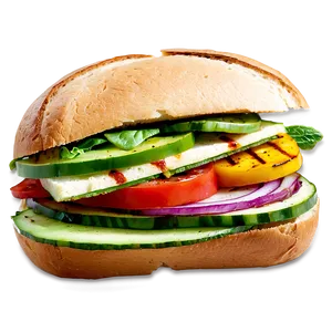 Grilled Veggie Sandwich PNG Aua55 PNG