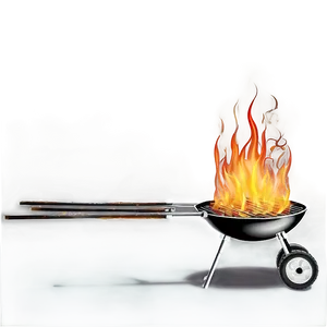Grilling Fire PNG A