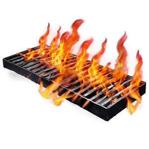 Grilling Fire PNG C