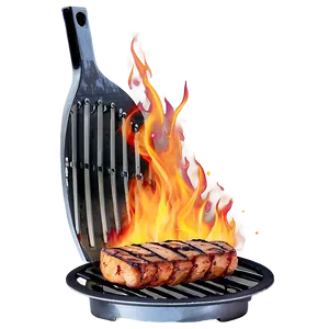 Grilling Fire PNG D