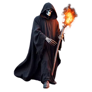 Grim Reaper In Flames Png Flg7 PNG image