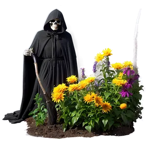 Grim Reaper In Garden Png 78 PNG image