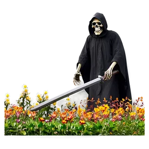Grim Reaper In Garden Png Ole83 PNG image