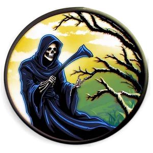 Grim Reaper In Moonlight Png Kdg PNG image