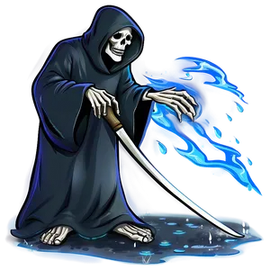 Grim Reaper In Rain Png 05062024 PNG image