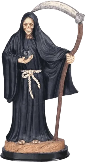 Grim Reaper Statuette PNG image