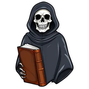 Grim Reaper With Book Png 05062024 PNG image