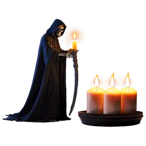 Grim Reaper With Candle Png 05062024 PNG image