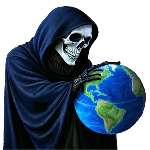 Grim Reaper With Globe Png 30 PNG image