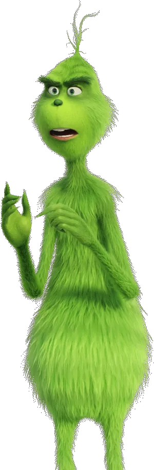 Grinch Character Pose PNG image