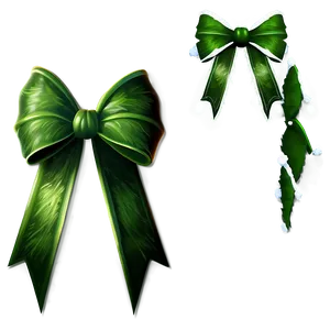 Grinch Christmas Bow PNG Thb