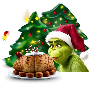 Grinch Christmas Feast Png 06132024 PNG image